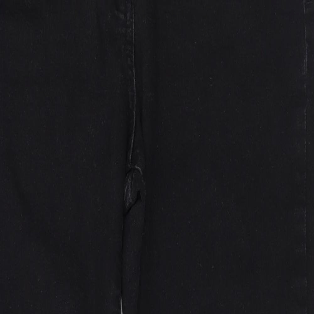 Marks and Spencer Womens Black   Straight Jeans Size 14 L27 in