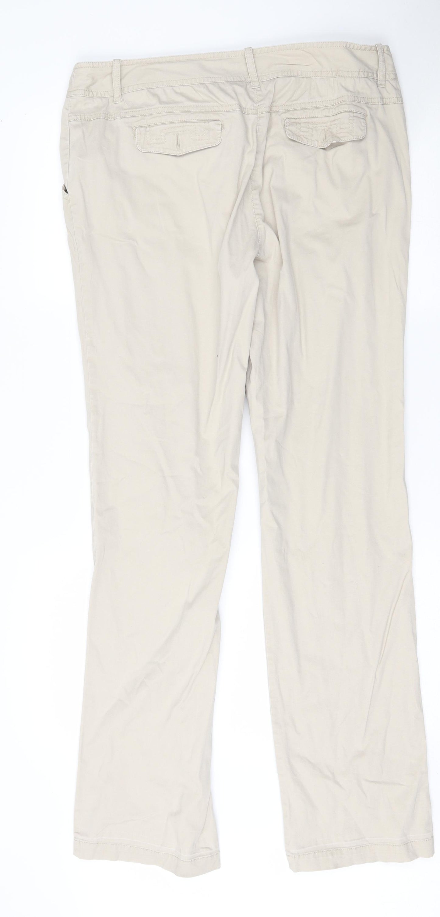 TU Womens Beige   Sweatpants Trousers Size 14 L33 in