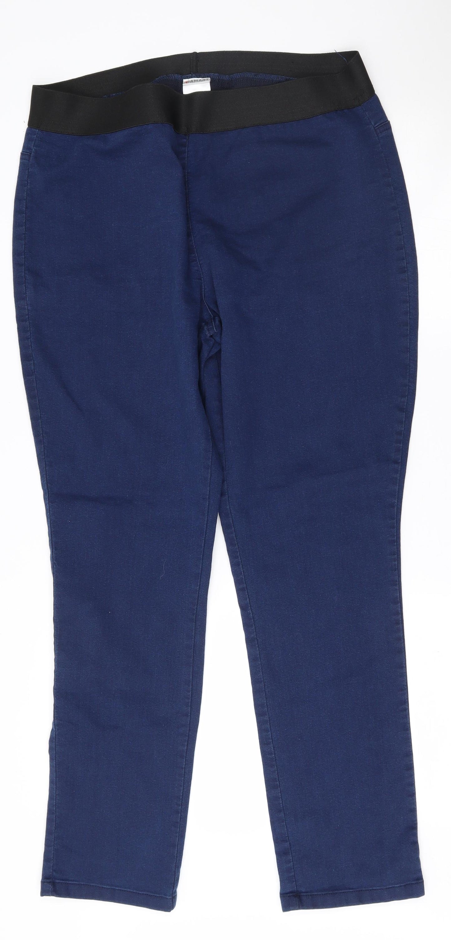 Damart Womens Blue   Jegging Trousers Size 20 L29 in