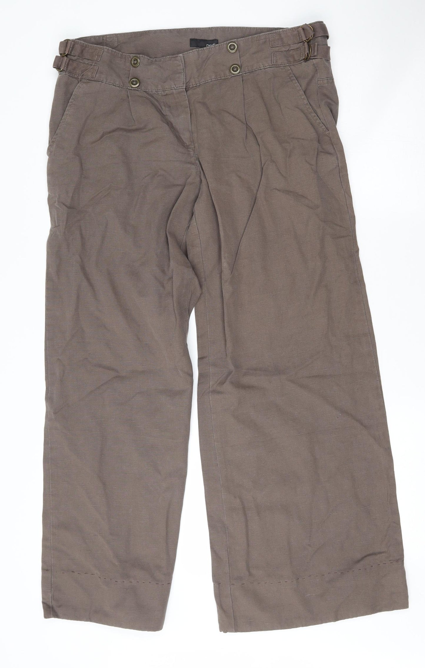 NEXT Womens Brown   Trousers  Size 14 L30 in