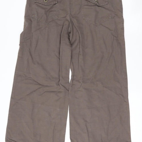 NEXT Womens Brown   Trousers  Size 14 L30 in