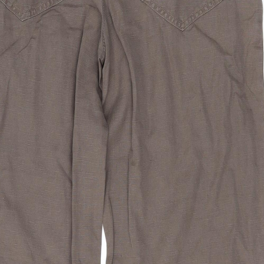 NEXT Womens Brown   Trousers  Size 14 L30 in