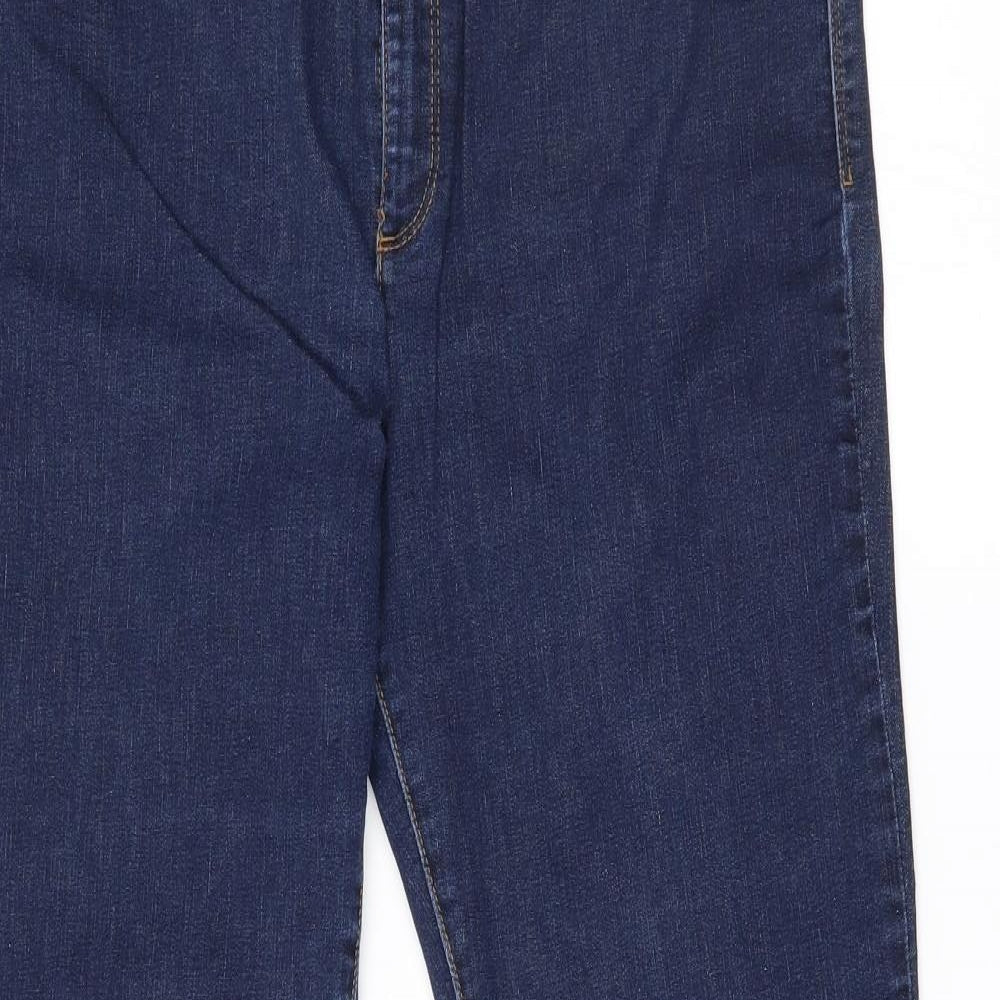 Marks and Spencer Womens Blue   Bootcut Jeans Size 16 L31 in