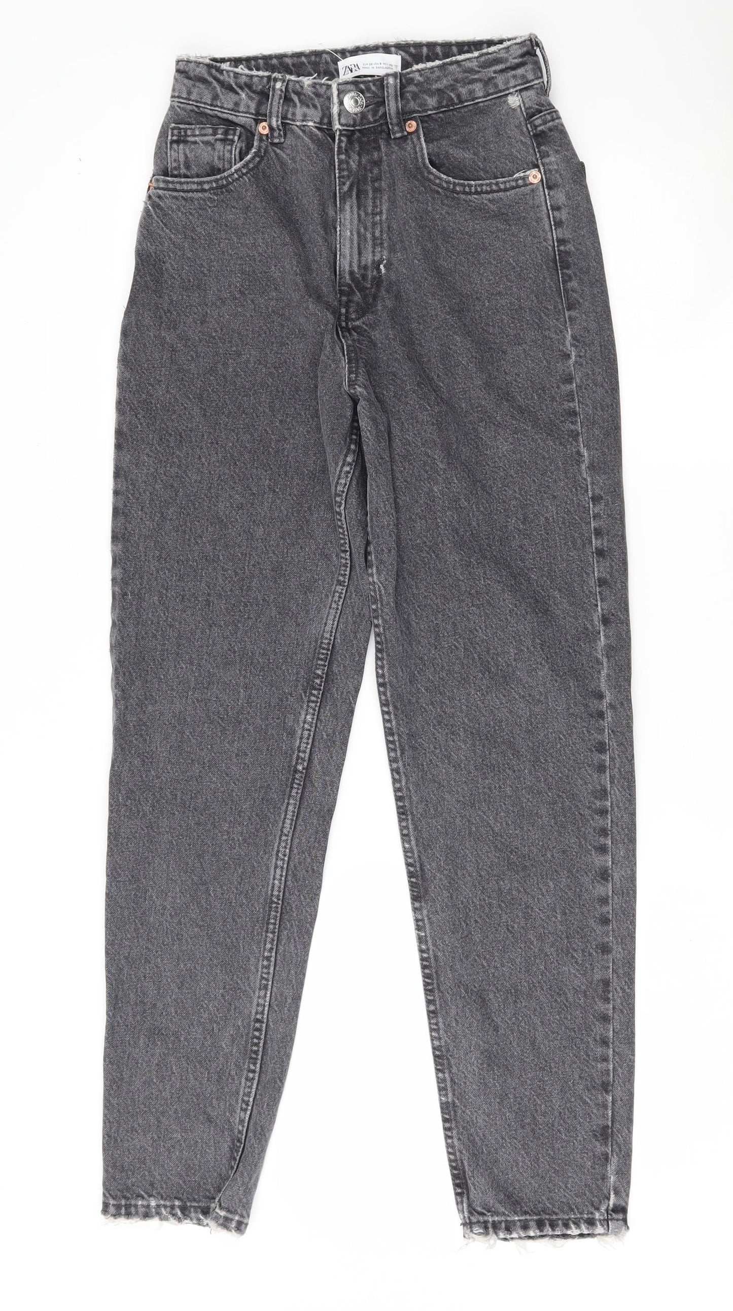 Zara Womens Black   Mom Jeans Size 32 L27.5 in