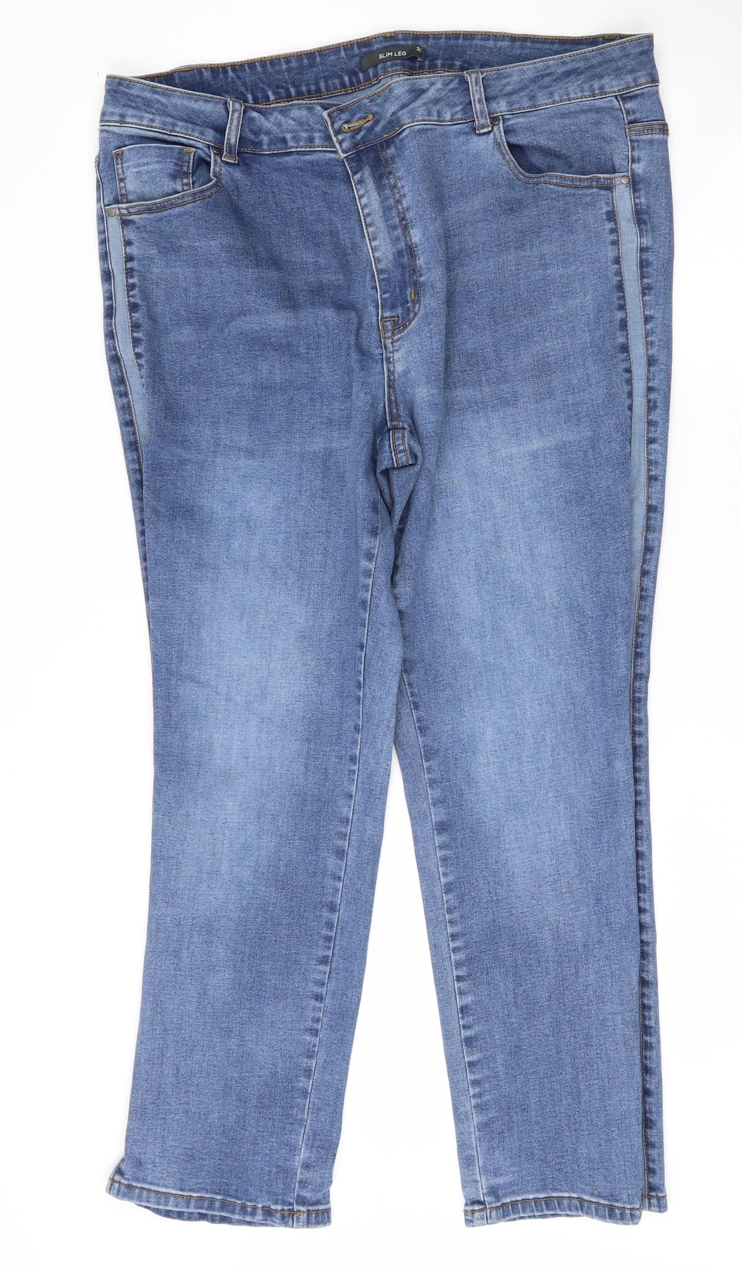 Bonmarché Womens Blue   Straight Jeans Size 20 L27 in