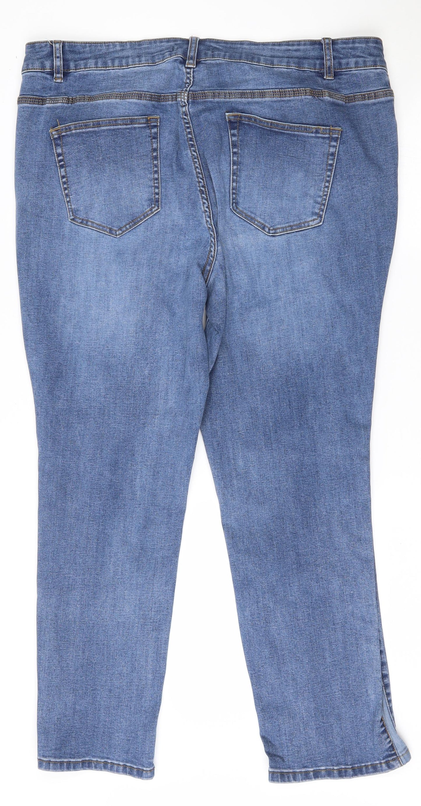 Bonmarché Womens Blue   Straight Jeans Size 20 L27 in