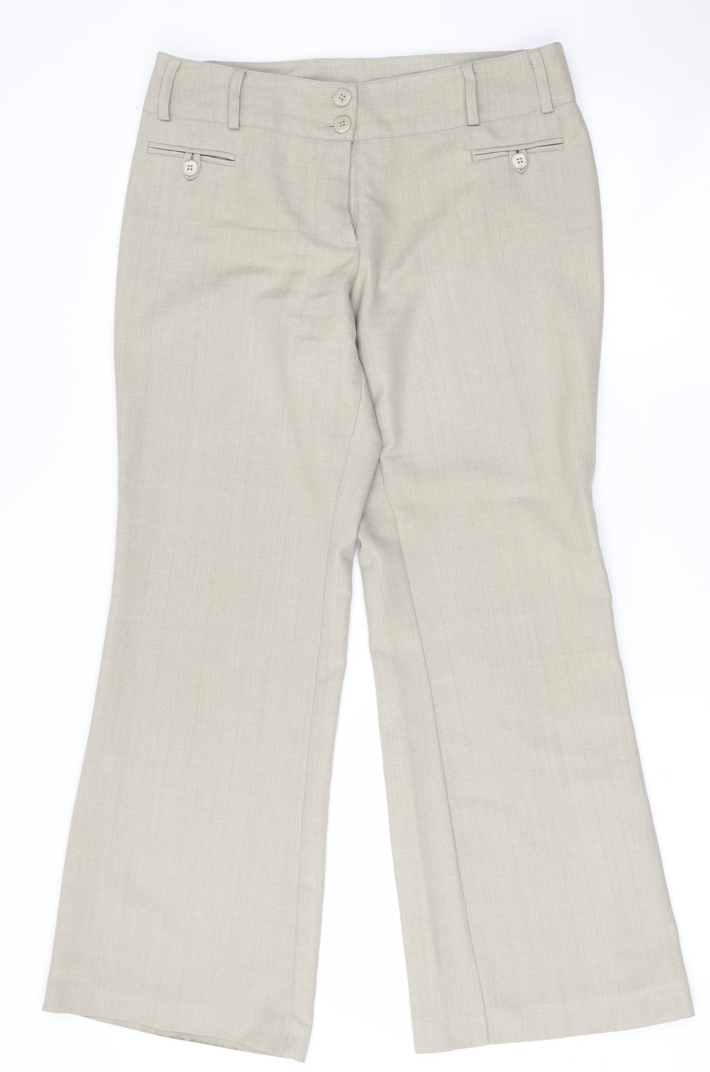 F&F Womens Beige   Trousers  Size 10 L29 in