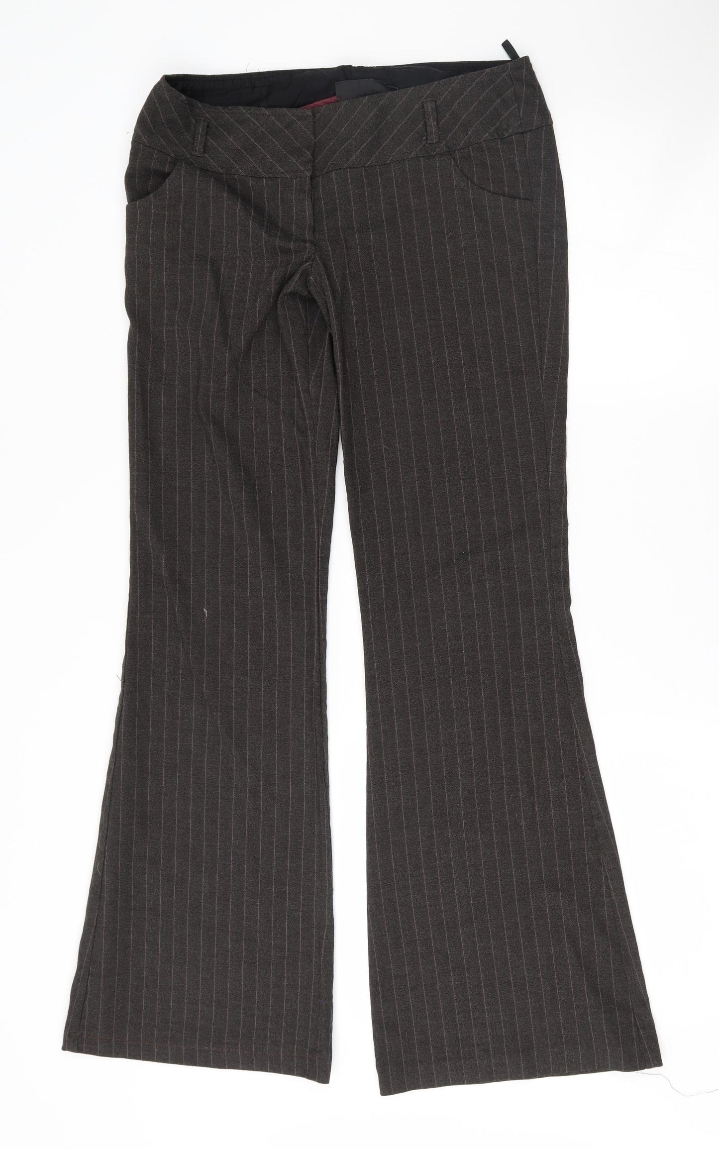 New Look Womens Grey   Trousers  Size 10 L31.5 in