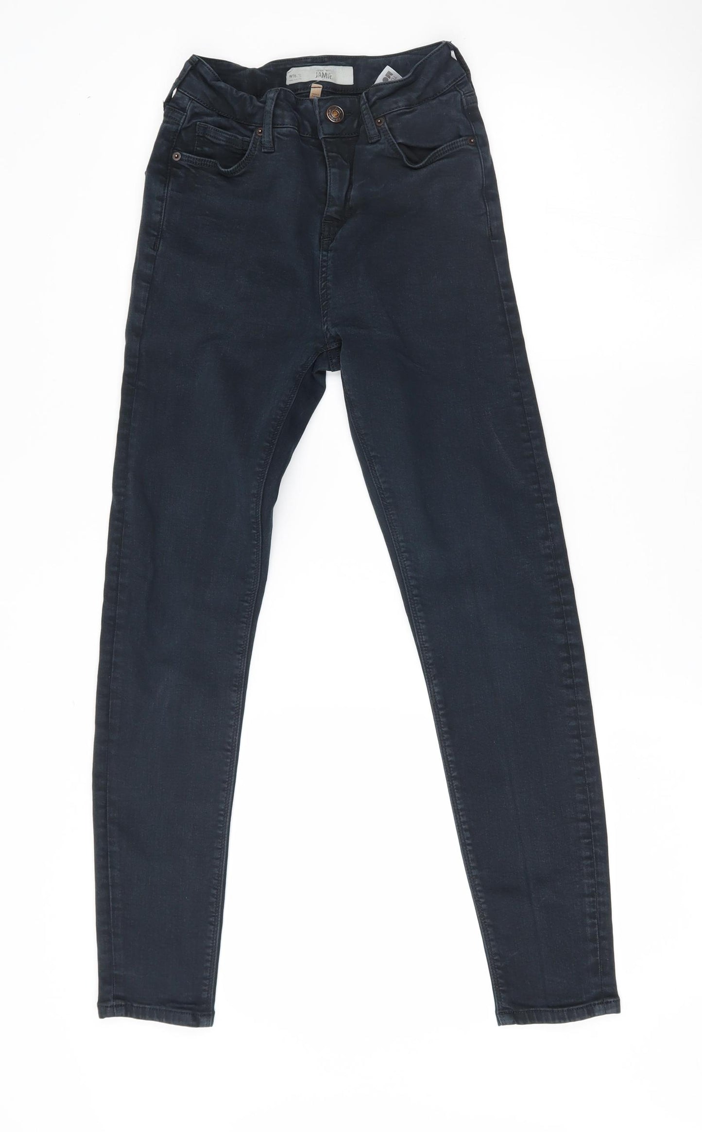 Topshop Womens Black   Skinny Jeans Size 26 L30 in