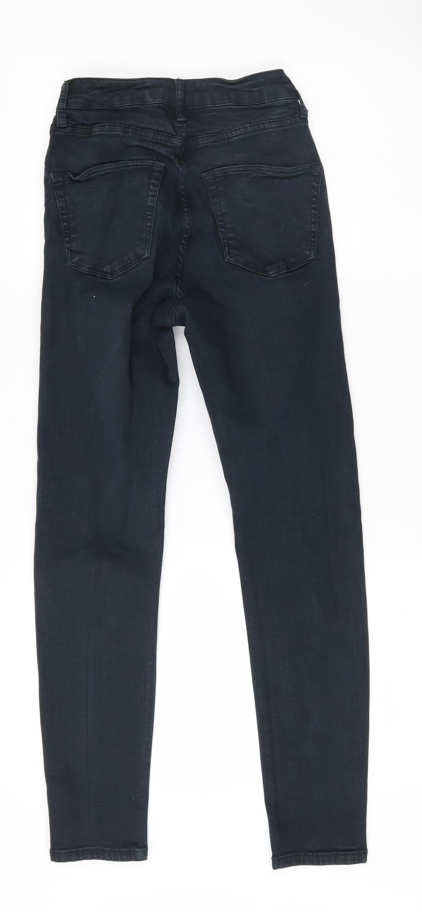 Topshop Womens Black   Skinny Jeans Size 26 L30 in