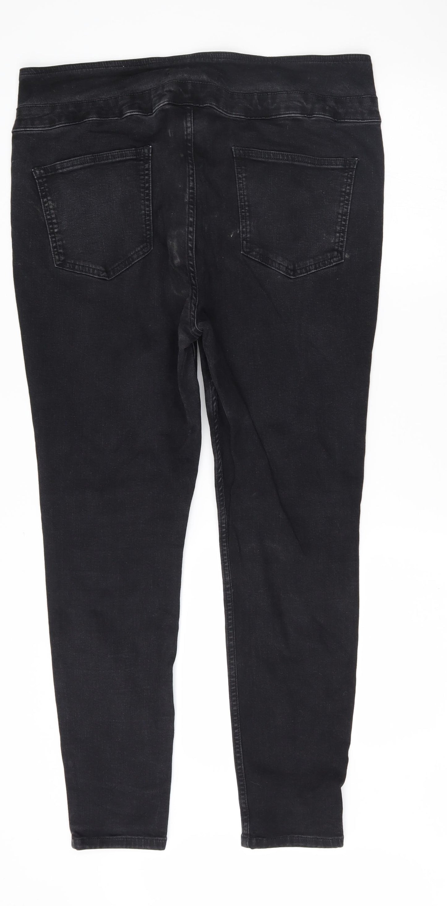 Very  Womens Black   Mom Jeans Size 18 L27.5 in