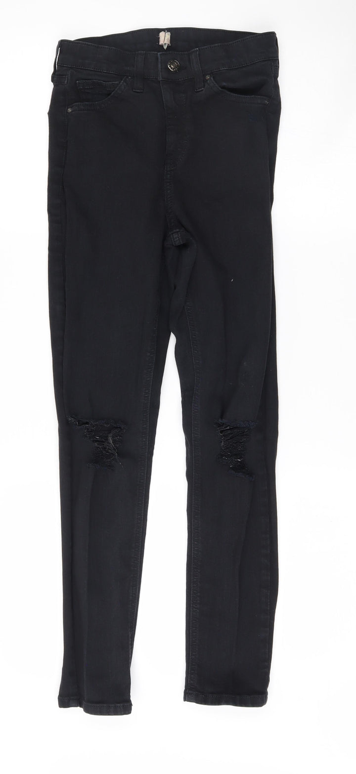 Topshop Womens Black Skinny Jeans Size 26 L30 in