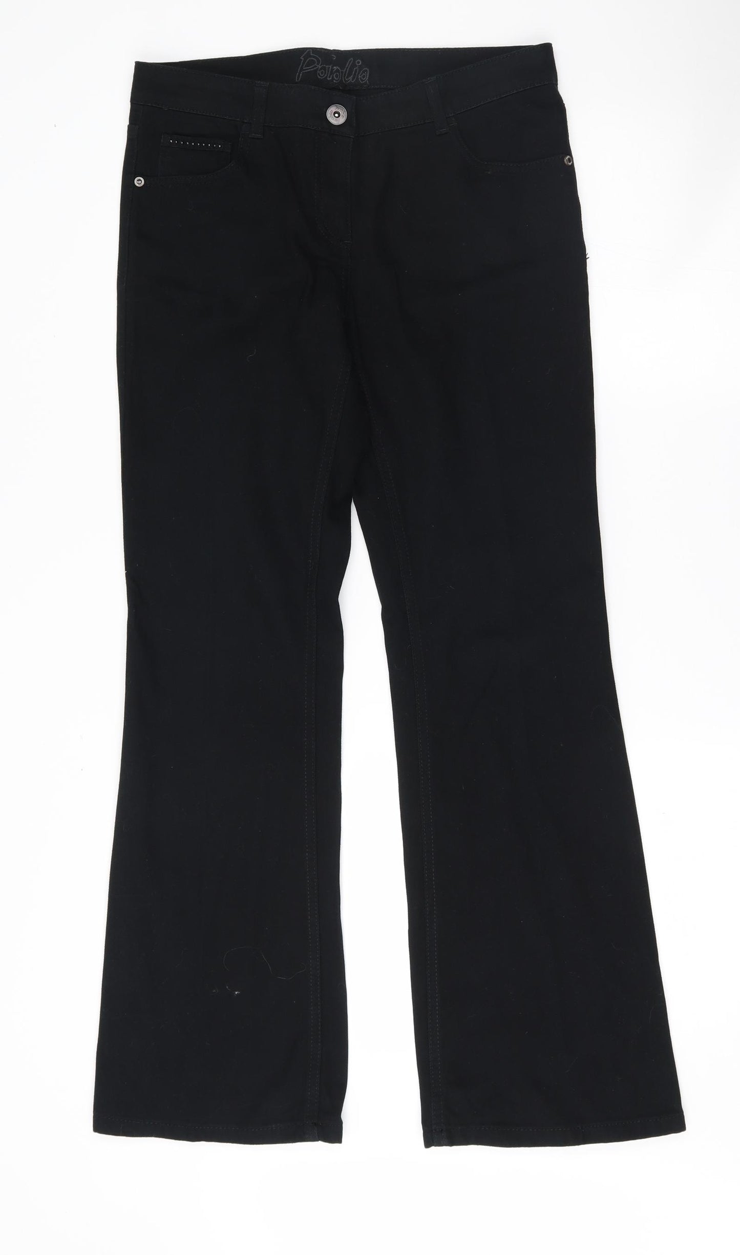 Marks and Spencer Womens Black   Bootcut Jeans Size 12 L30 in