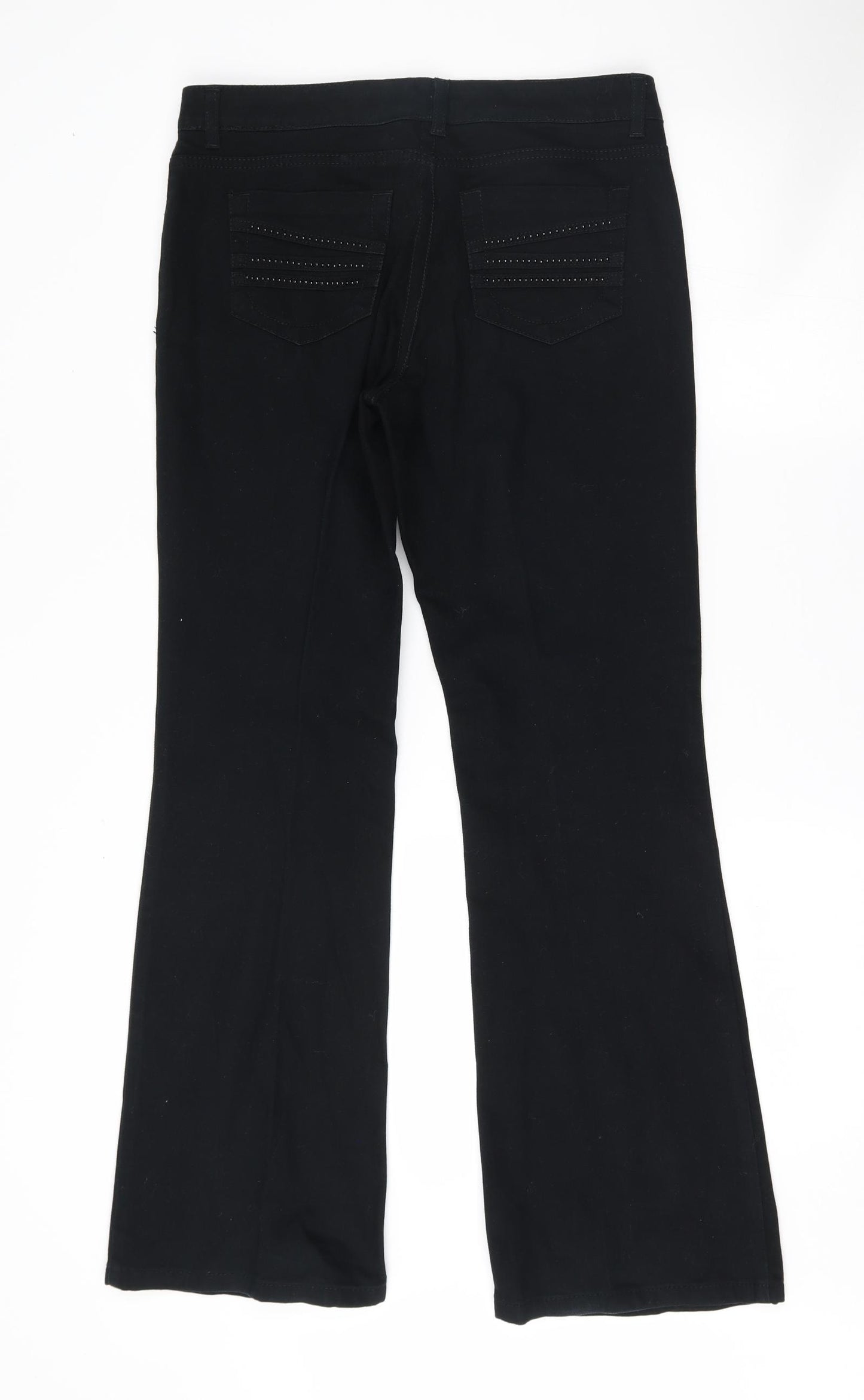 Marks and Spencer Womens Black   Bootcut Jeans Size 12 L30 in