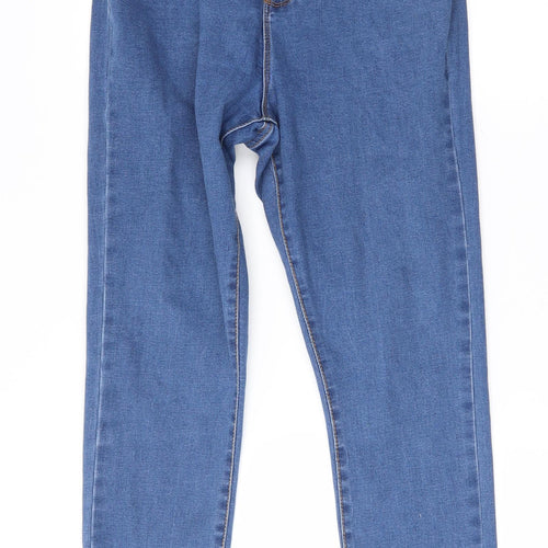 Denim & Co. Womens Blue   Skinny Jeans Size 14 L24.5 in