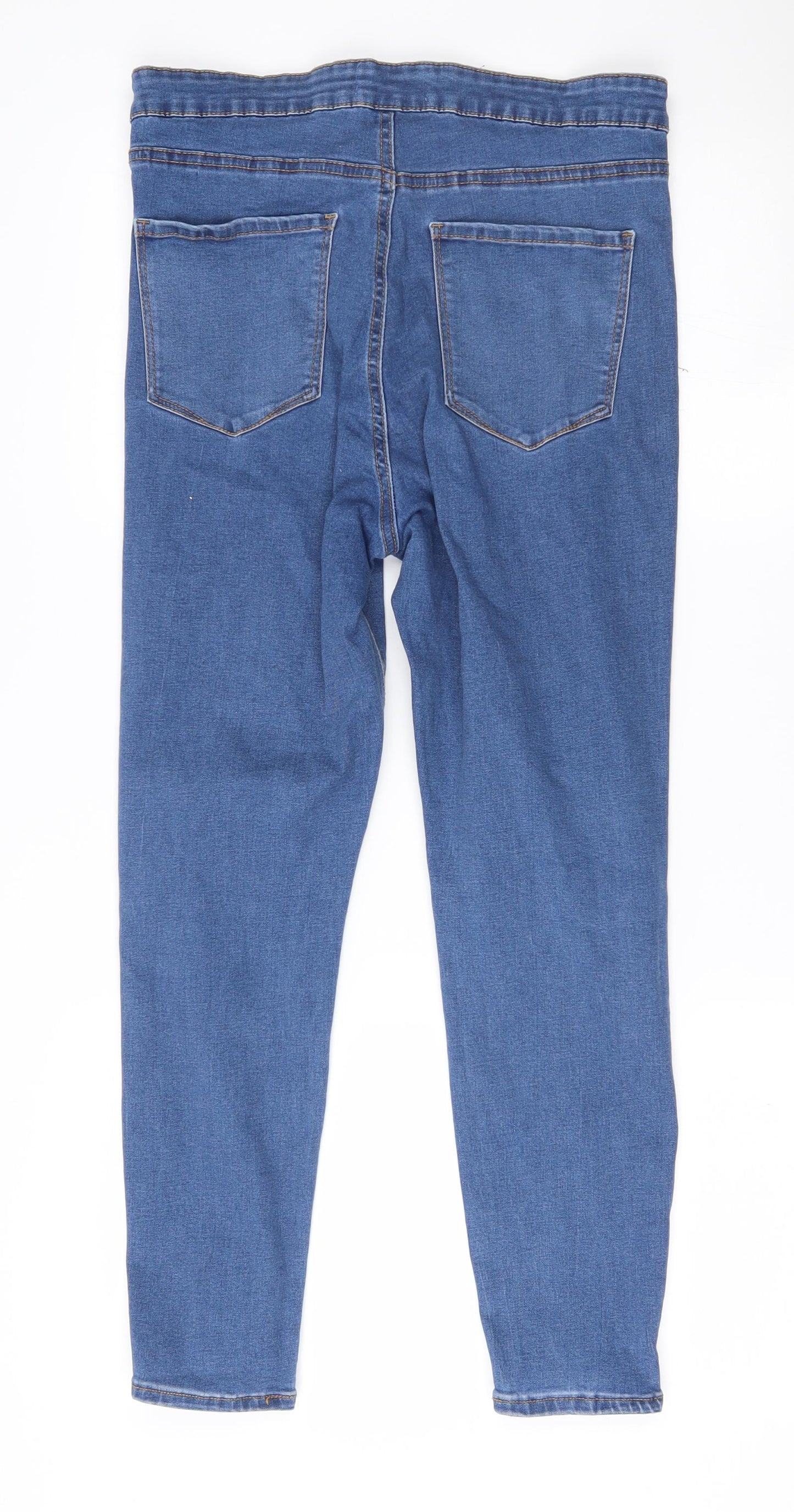 Denim & Co. Womens Blue   Skinny Jeans Size 14 L24.5 in