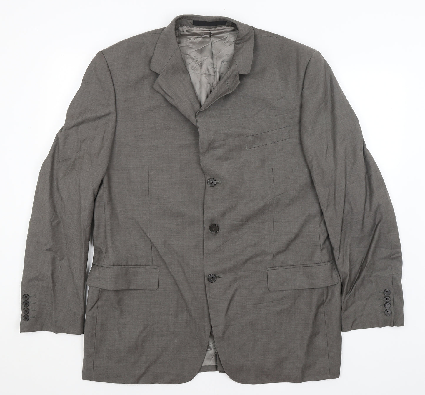 M&S Mens Grey   Jacket Blazer Size XL