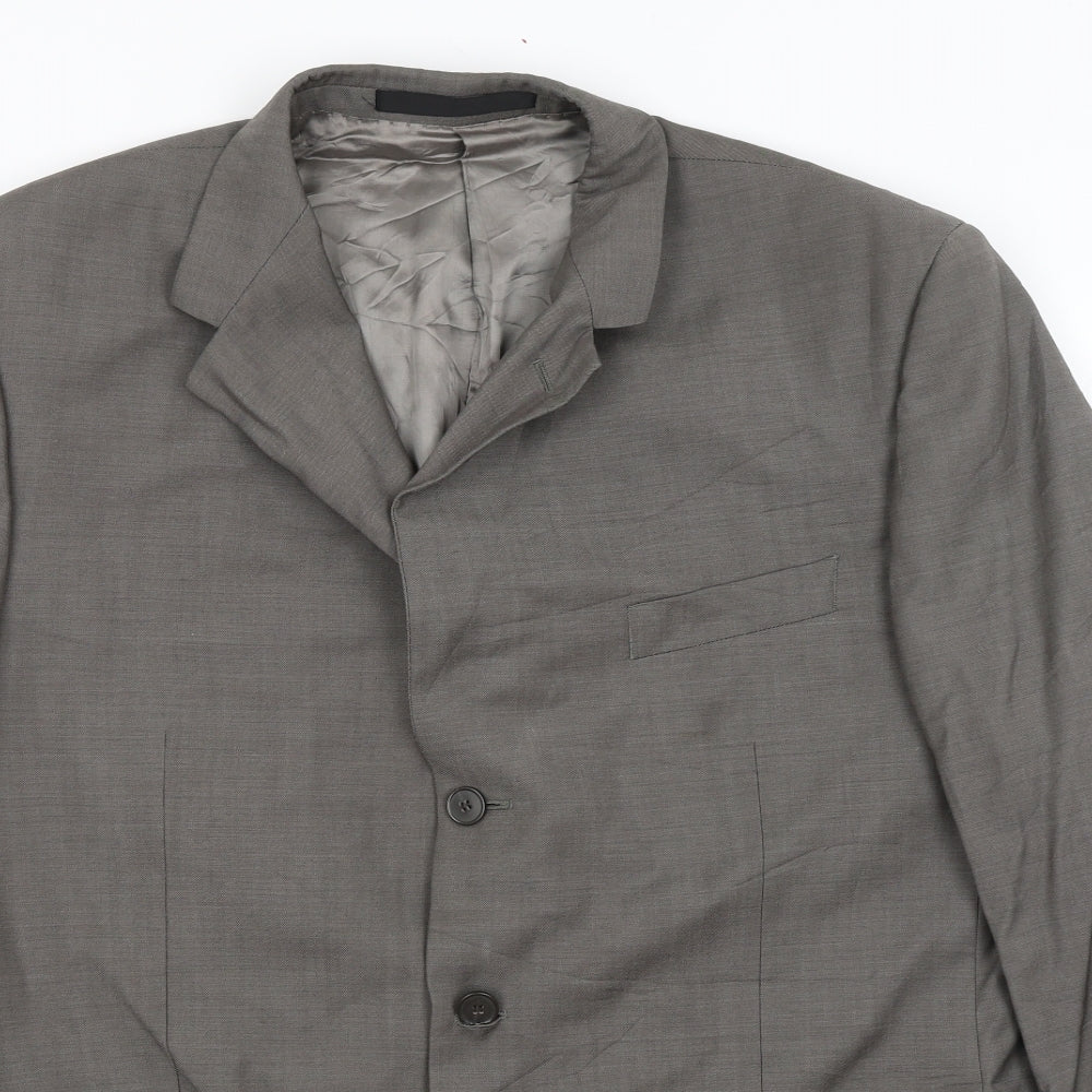 M&S Mens Grey   Jacket Blazer Size XL