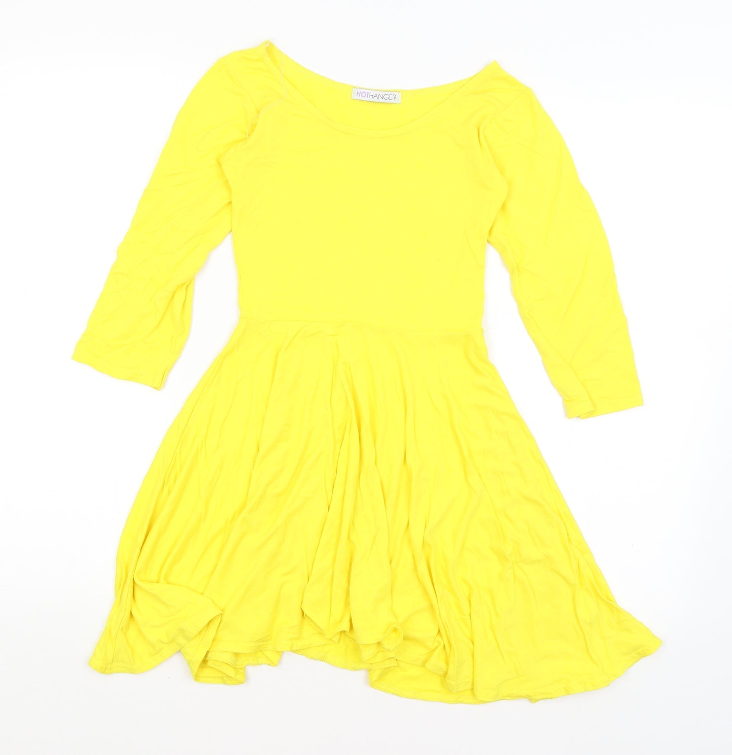 Hot Hanger Girls Yellow   Fit & Flare  Size 7-8 Years