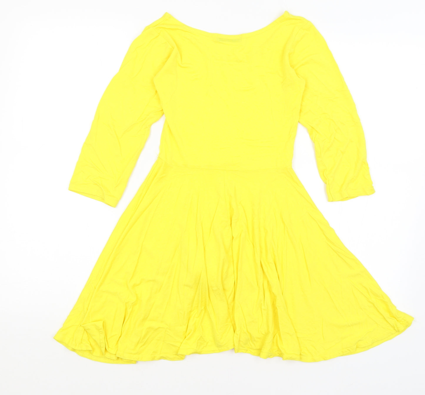 Hot Hanger Girls Yellow   Fit & Flare  Size 7-8 Years
