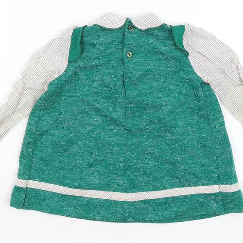 Mothercare Baby Green   Fit & Flare  Size 12 Months