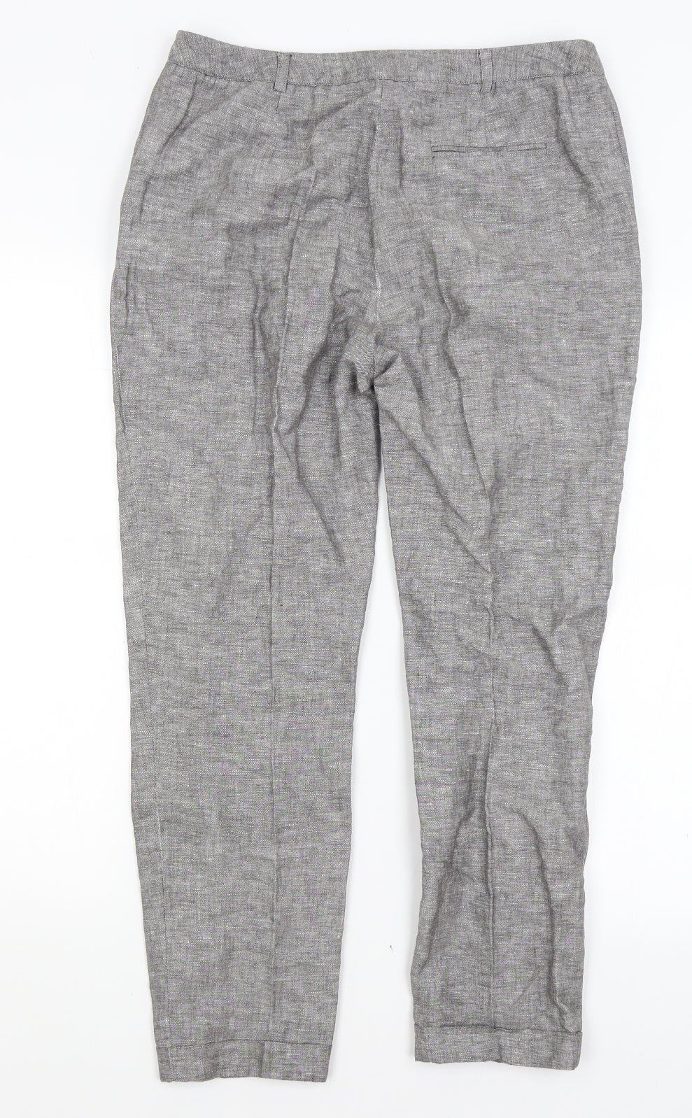 Papaya Womens Grey   Trousers  Size 12 L26 in