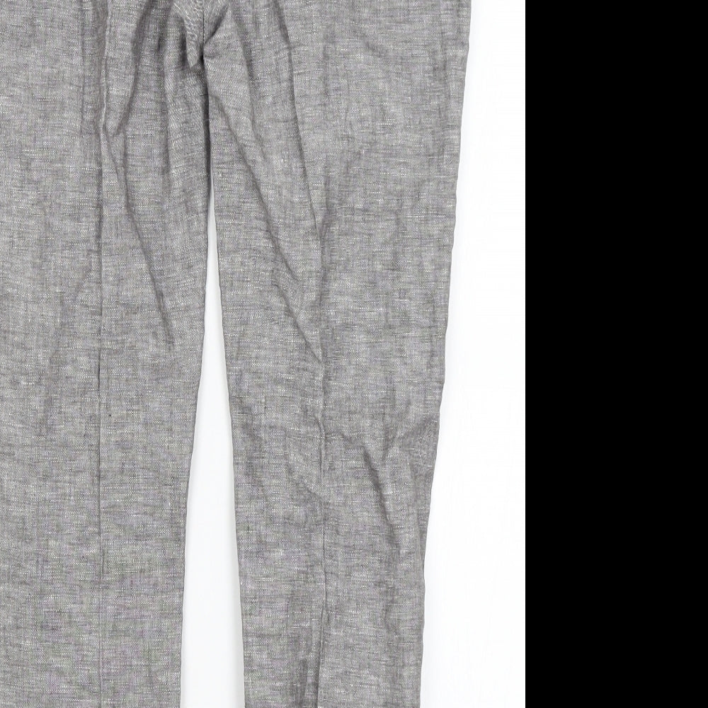 Papaya Womens Grey   Trousers  Size 12 L26 in