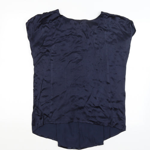 One Two Womens Blue   Basic T-Shirt Size 14