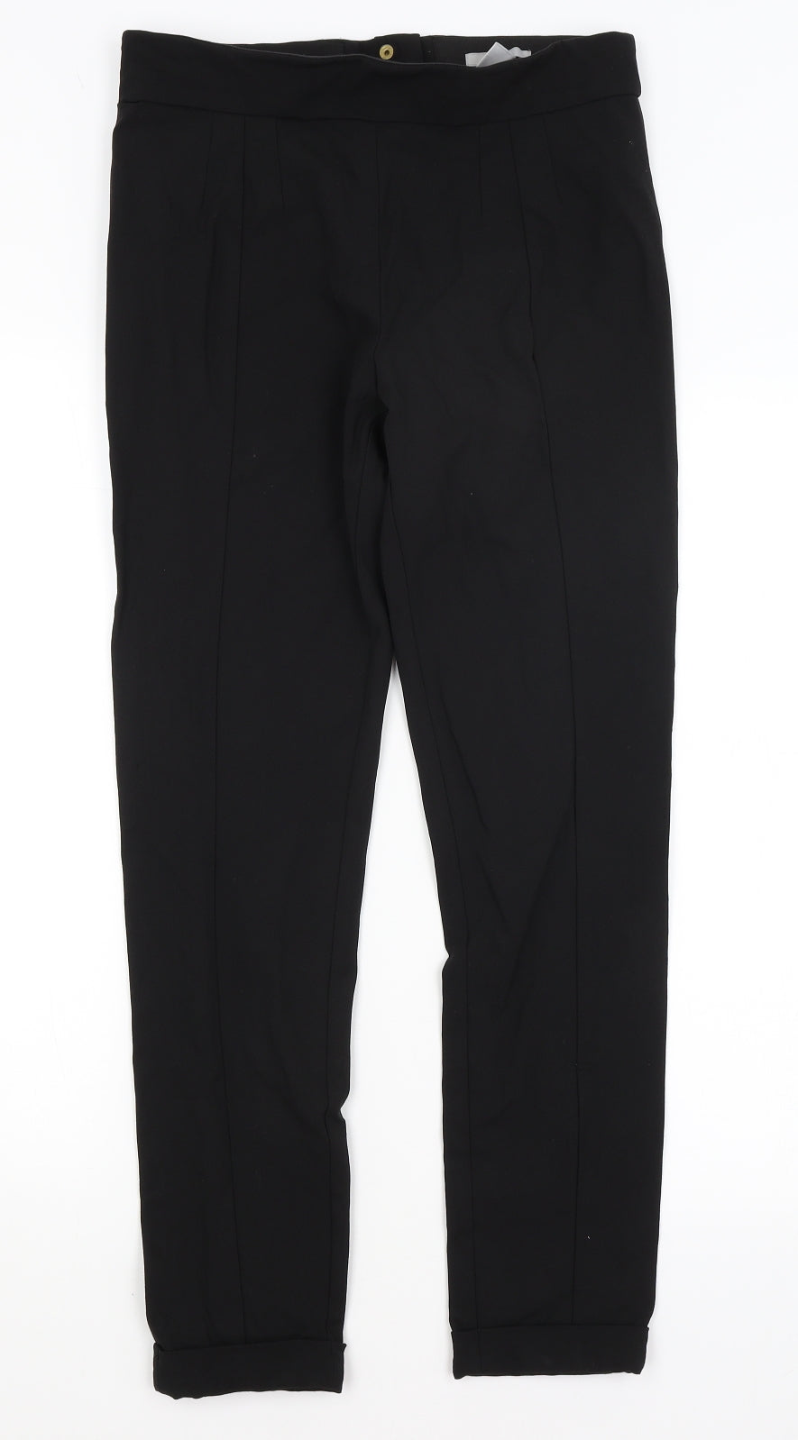 H&M Womens Black   Trousers  Size 10 L27 in