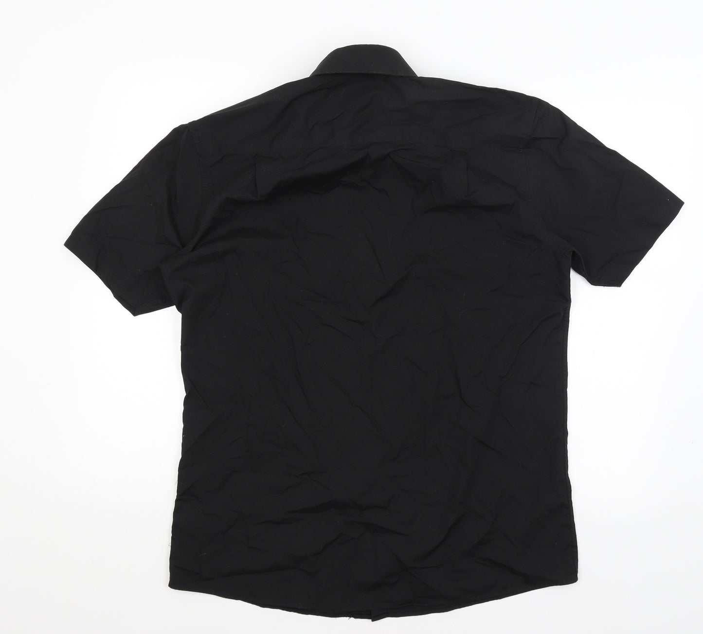 George Mens Black    Dress Shirt Size 15.5