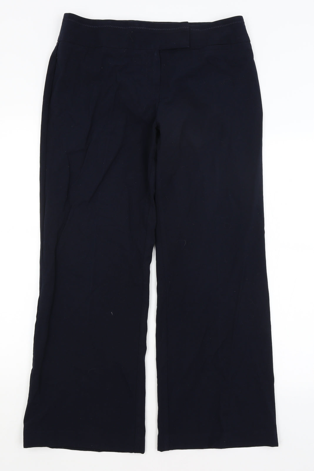 M&S Womens Blue   Trousers  Size 14 L29.5 in