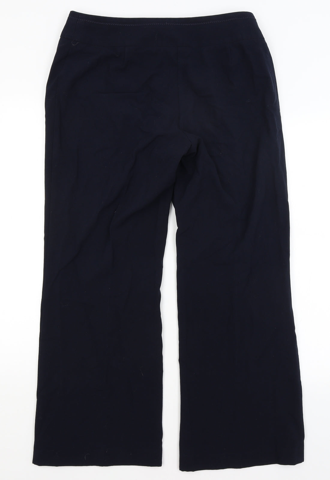 M&S Womens Blue   Trousers  Size 14 L29.5 in