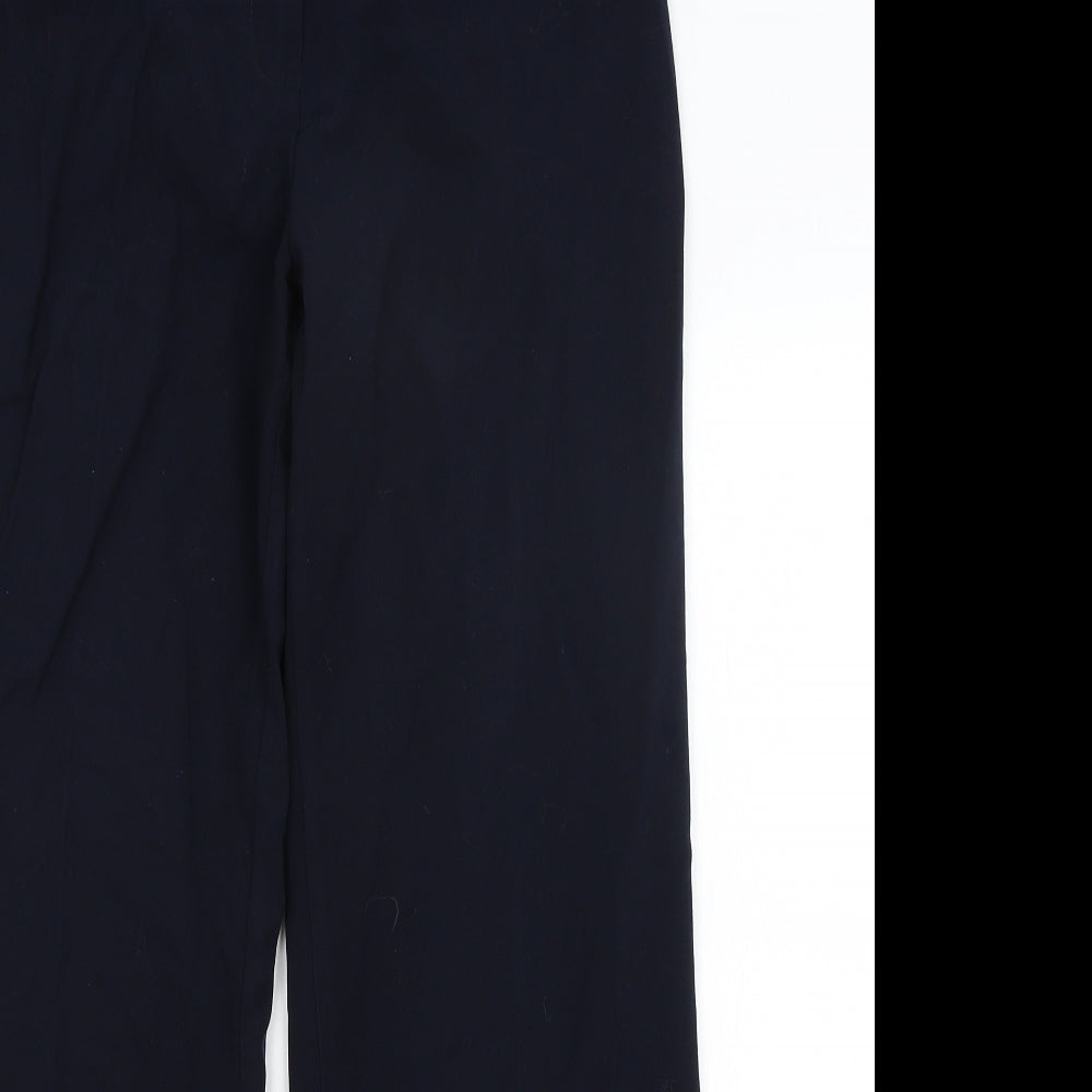 M&S Womens Blue   Trousers  Size 14 L29.5 in