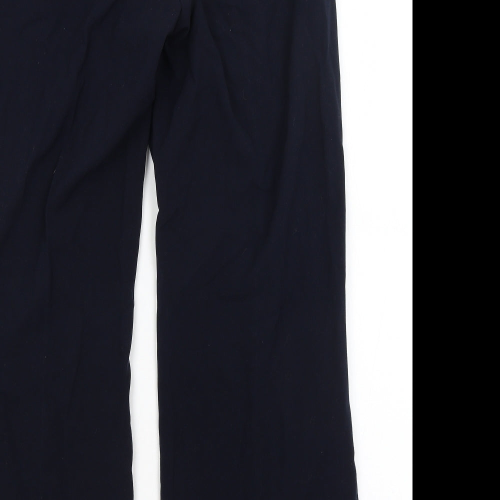 M&S Womens Blue   Trousers  Size 14 L29.5 in