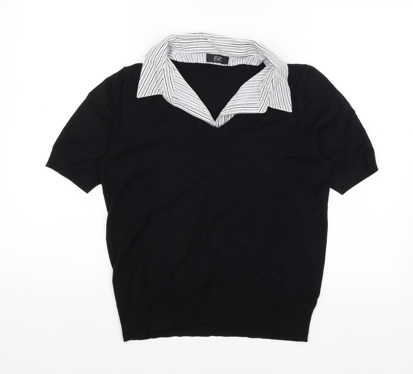 F&F Womens Black   Pullover Jumper Size 14