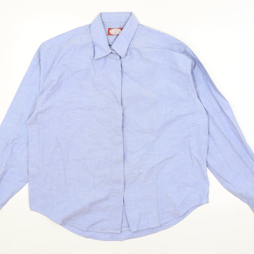 Antica Camiceria Mens Blue    Button-Up Size L