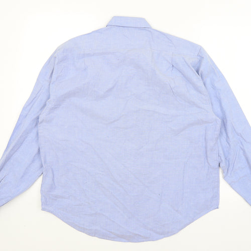 Antica Camiceria Mens Blue    Button-Up Size L