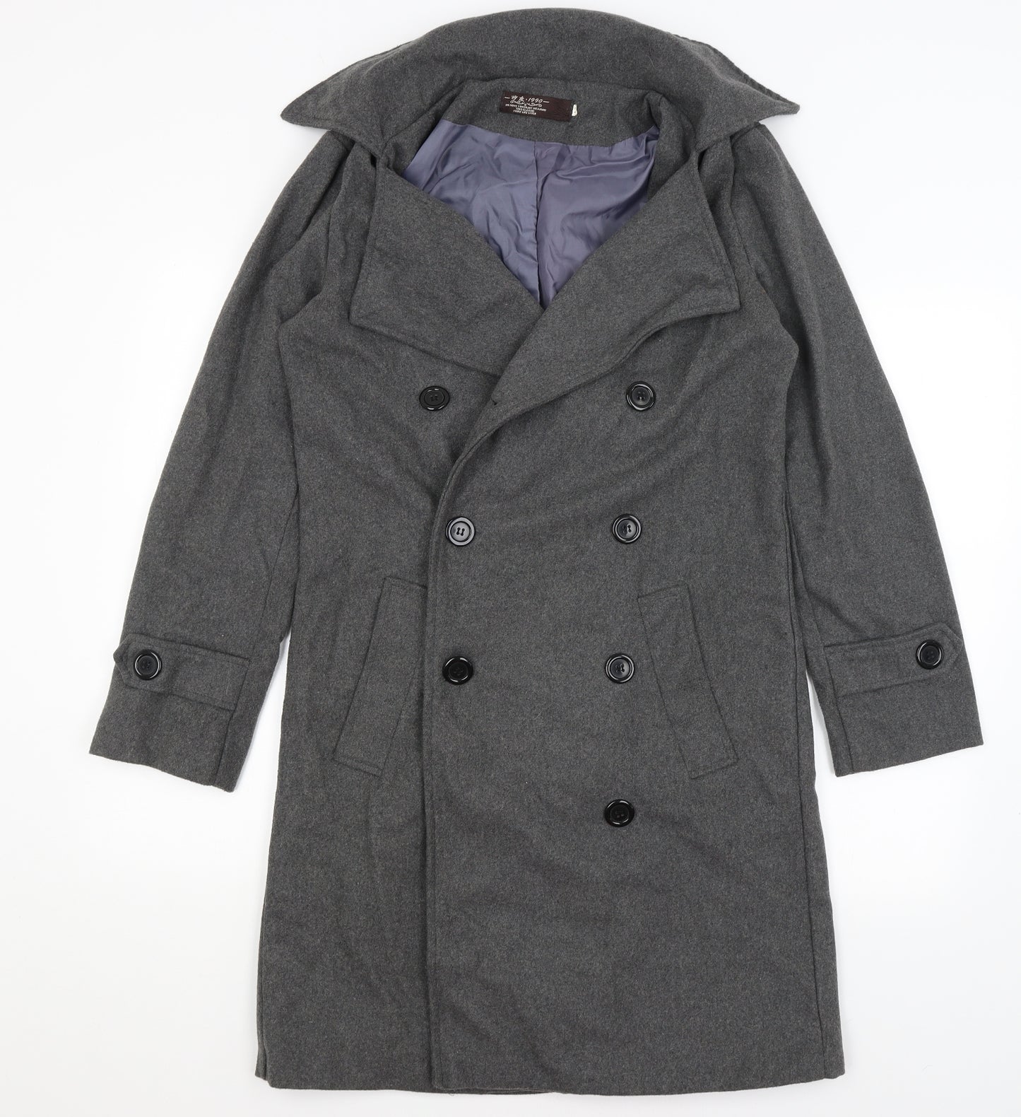 1990 Womens Grey   Overcoat Coat Size M