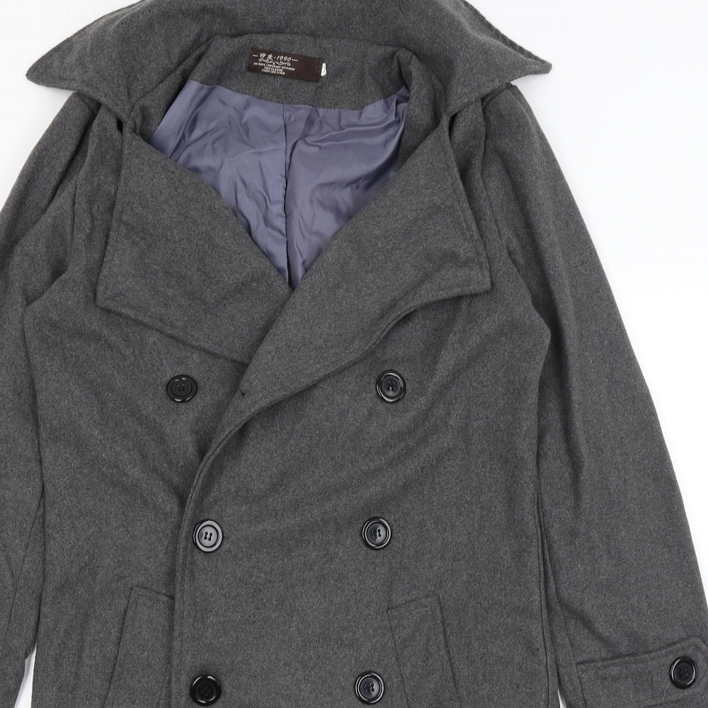 1990 Womens Grey   Overcoat Coat Size M