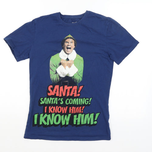 Tesco Womens Blue   Basic T-Shirt Size XS  - Elf