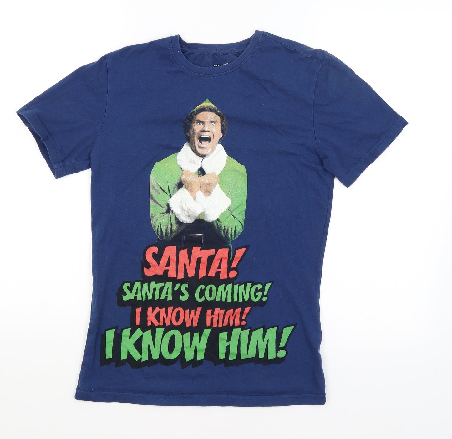 Tesco Womens Blue   Basic T-Shirt Size XS  - Elf