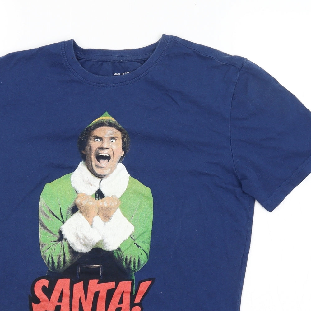 Tesco Womens Blue   Basic T-Shirt Size XS  - Elf