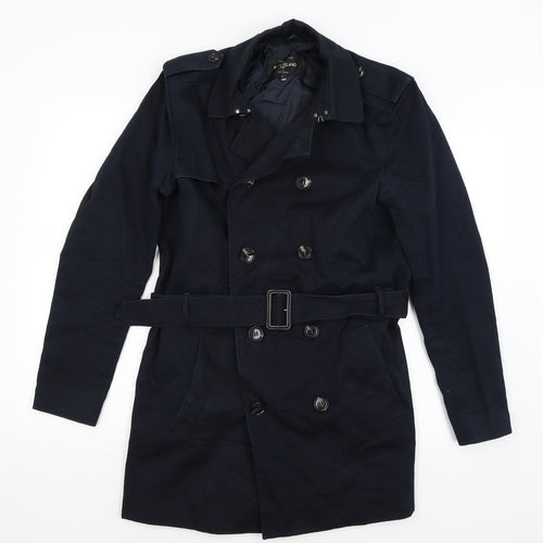 River Island Womens Blue   Overcoat Coat Size S