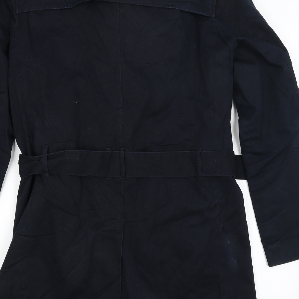 River Island Womens Blue   Overcoat Coat Size S