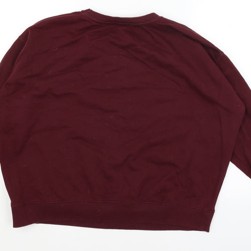 New Look Womens Red   Pullover Jumper Size L  - Live in the moment