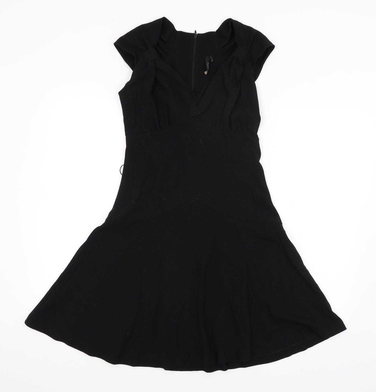 Topshop Womens Black   Fit & Flare  Size 10