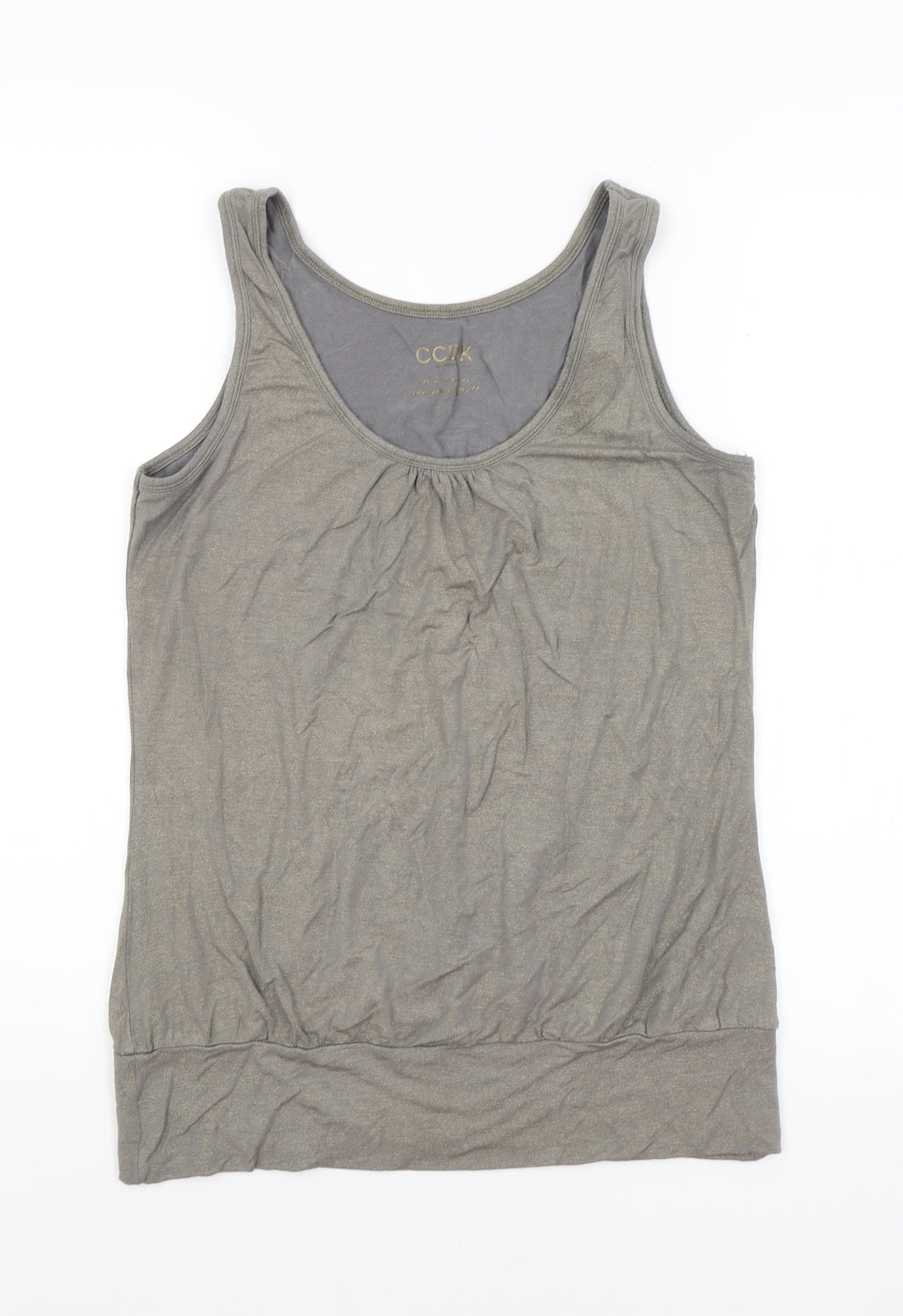 CCDK Womens Grey   Basic Tank Size M