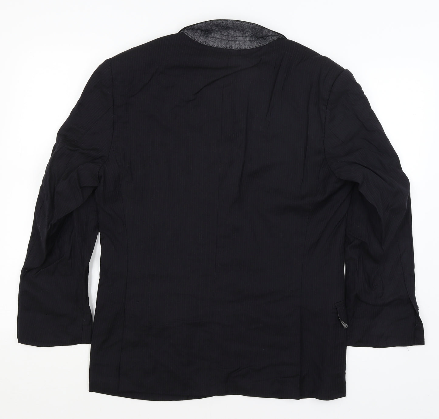 Sartoria Toscana Mens Black Striped  Jacket Blazer Size M