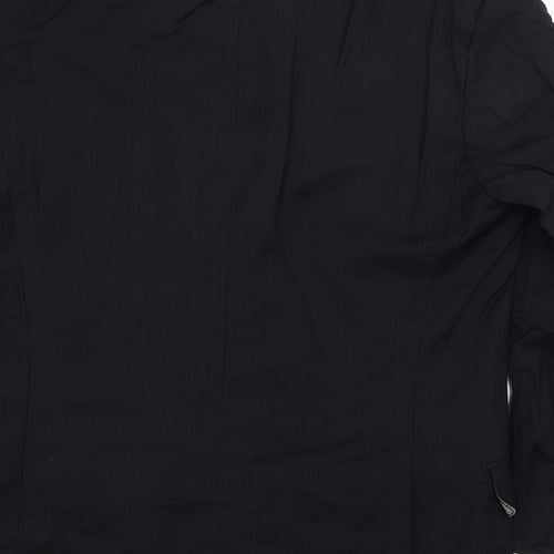 Sartoria Toscana Mens Black Striped  Jacket Blazer Size M