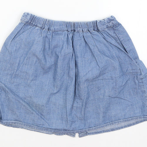 H&M Girls Blue   Mini Skirt Size 7-8 Years